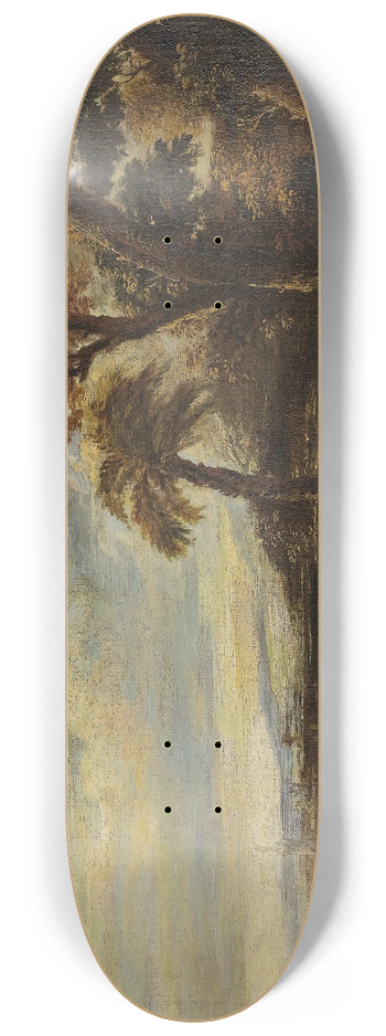 Manner Of Giuseppe Zais - Romantic Landscape 8.25 inch art skate deck