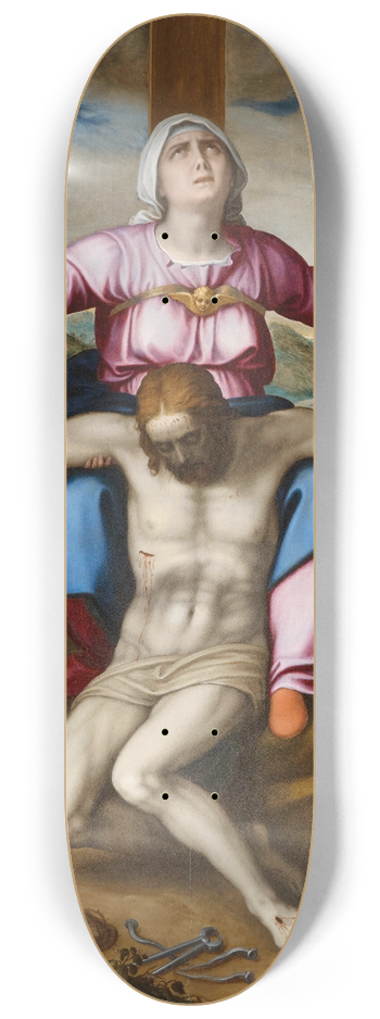 Marcello Venusti - The Piet with two Angels 8.25 inch art skate deck