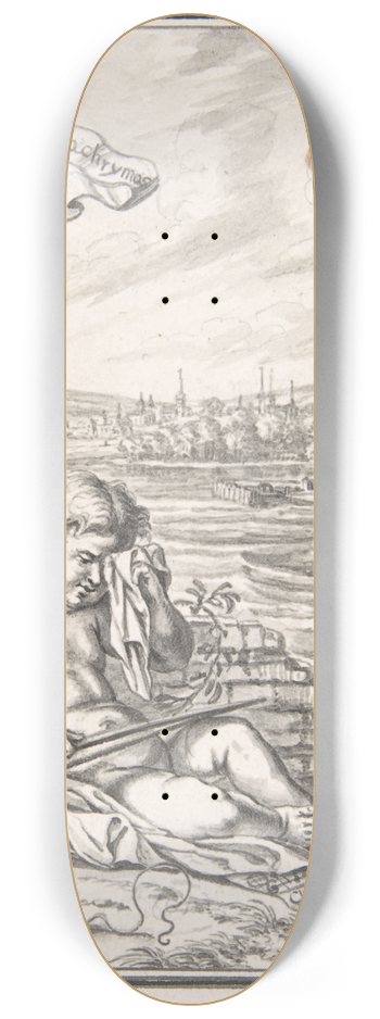Johannes Meyer the Younger - Sketch for Title Page of the Neujahrsblatt vom Musiksaal, Zurich 8.25 inch art skate deck