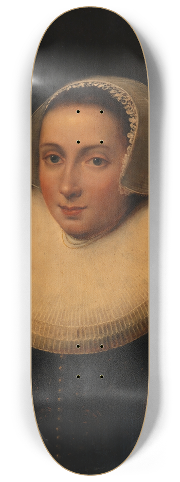 Johannes Paulus Moreelse - Portrait of a Lady 8.25 inch art skate deck