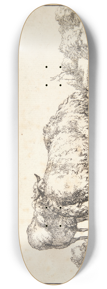 Marcus de Bye - Grssende fr, vendt mod hjre 8.25 inch art skate deck