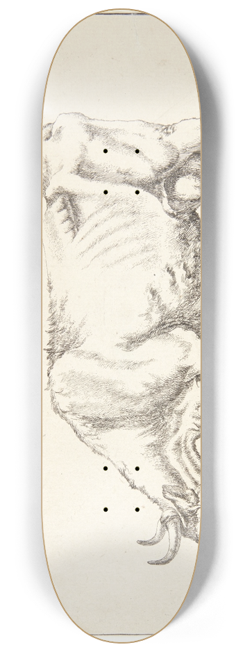 Marcus de Bye - Grssende ko 8.25 inch art skate deck