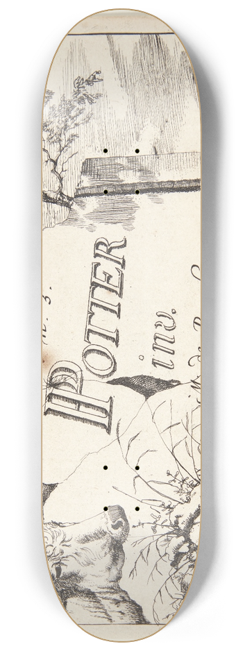 Marcus de Bye - Titelblad til Ker 8.25 inch art skate deck