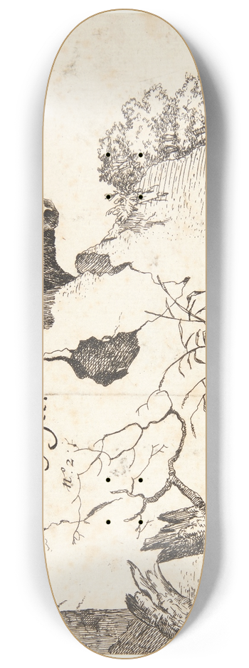 Marcus de Bye - Titelblad til Ker 8.25 inch art skate deck