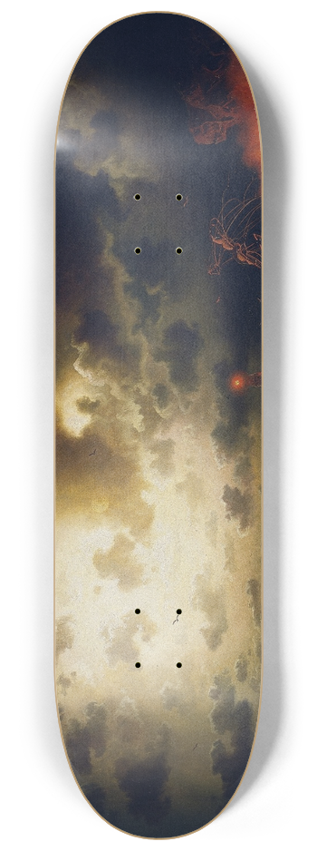 Marcus Larson - Burning Steamer 8.25 inch art skate deck