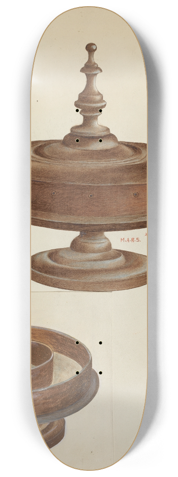 Margaret Stottlemeyer - Sewing Container 8.25 inch art skate deck
