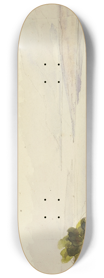 Marie Bracquemond - Paysage de Divonne (Le golfe) 8.25 inch art skate deck