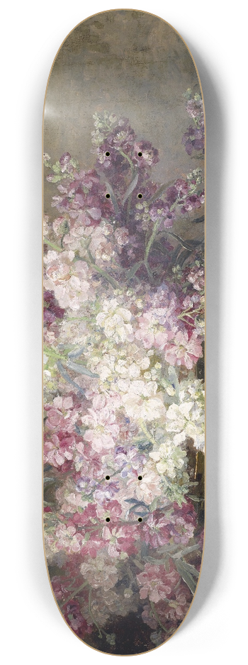 Marie Egner - Schale mit Blumen 8.25 inch art skate deck