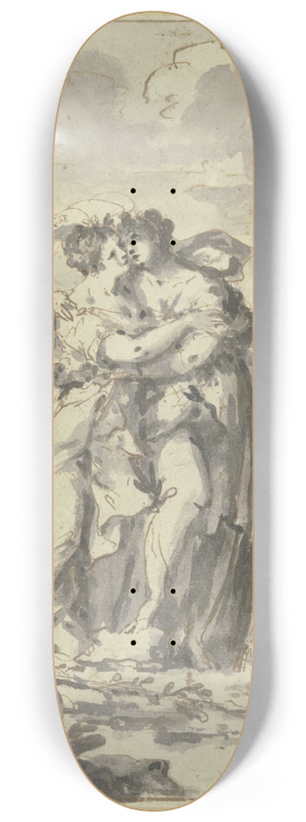 Johannes Zick - The Entombment of Christ 8.25 inch art skate deck