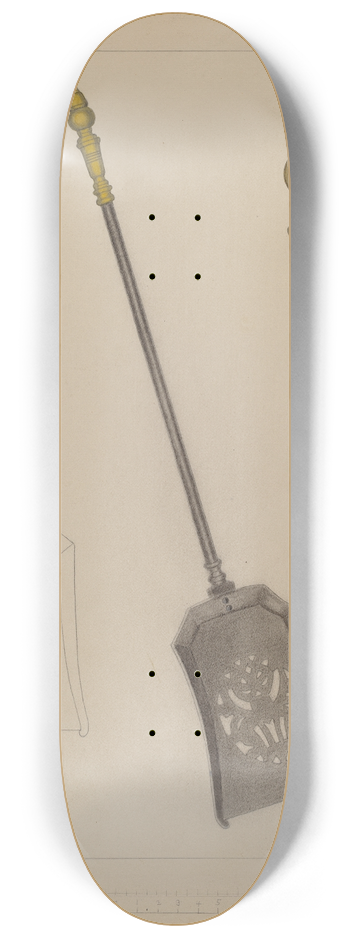 Marie Famularo - Fire Shovel 8.25 inch art skate deck