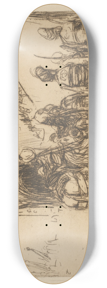 Marius Bauer - Hoog bezoek 8.25 inch art skate deck