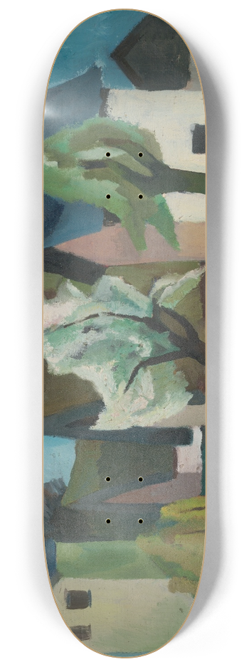 Martel Schwichtenberg - Blhende Waldbume II (Flowering Tree II) 8.25 inch art skate deck