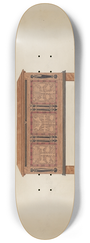 Martin Partyka - Blanket Chest  Front View 8.25 inch art skate deck