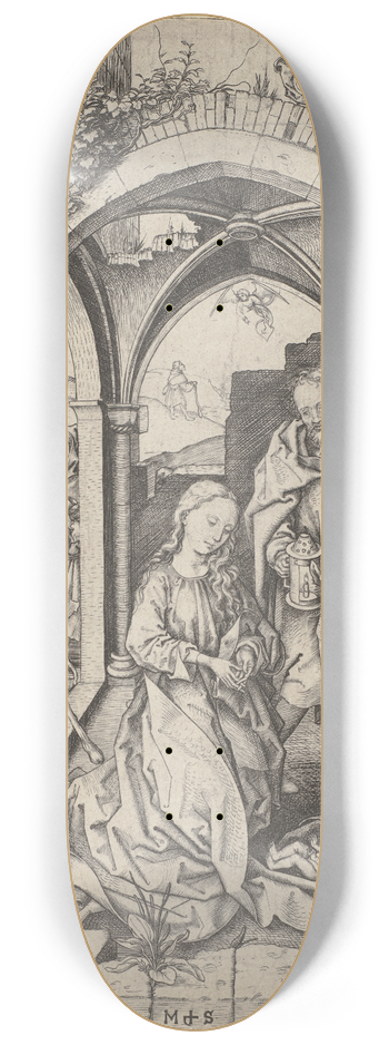 Martin Schongauer - The Nativity 8.25 inch art skate deck