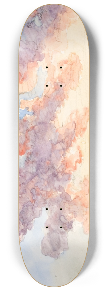 Martinus Rrbye - Skystudie. En solnedgangshimmel 8.25 inch art skate deck