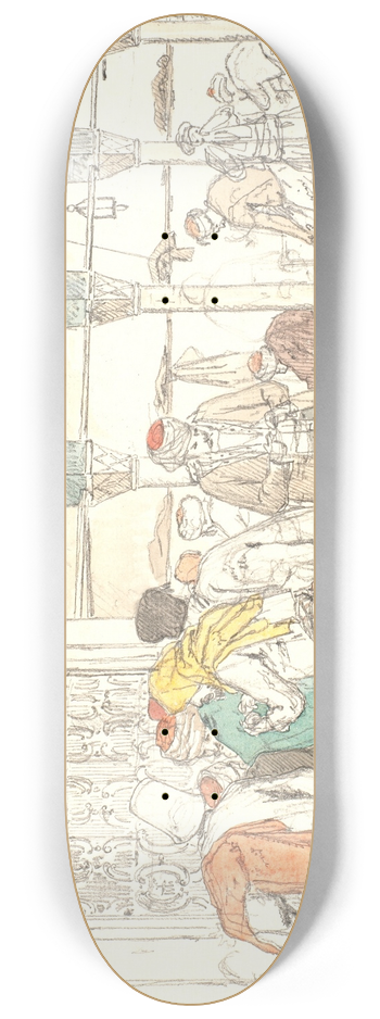 Martinus Rrbye - Ved Toppana Moskeen 8.25 inch art skate deck