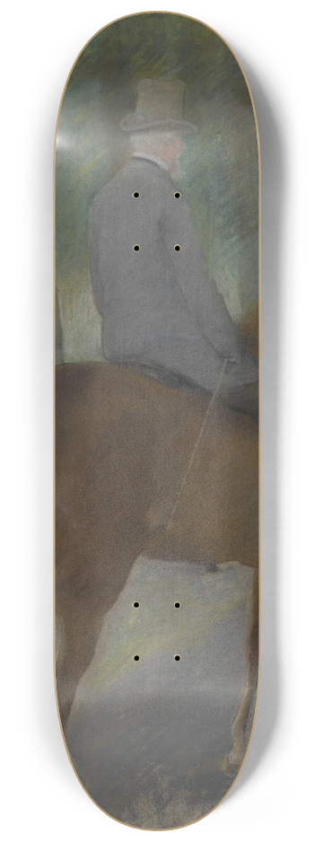 Mary Cassatt - Mr. Robert S. Cassatt on Horseback 8.25 inch art skate deck