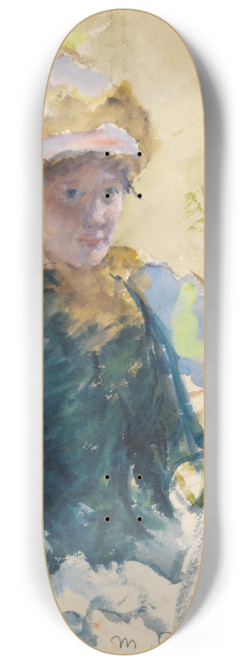 Mary Cassatt - Self-Portrait 8.25 inch art skate deck