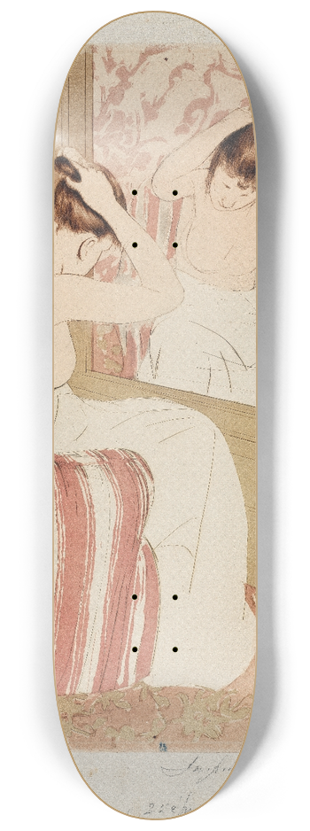 Mary Cassatt - The Coiffure 8.25 inch art skate deck