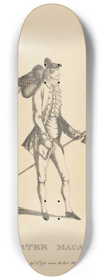 Mary Darly - The Porter Macaroni 8.25 inch art skate deck