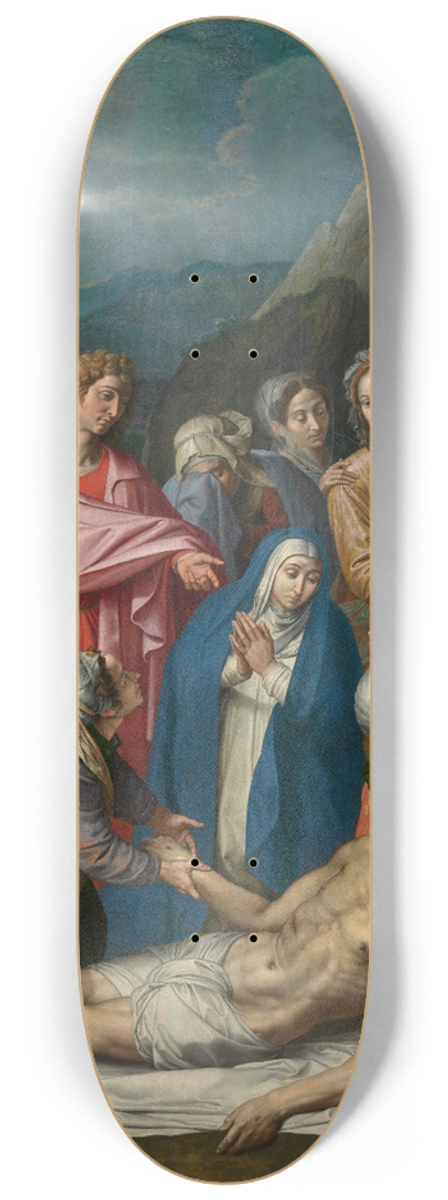 Ambrosius Francken I - Christs Entombment 8.25 inch art skate deck