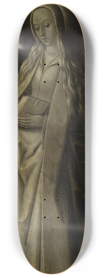 Master of the Morrison Triptych - St Barbara 8.25 inch art skate deck