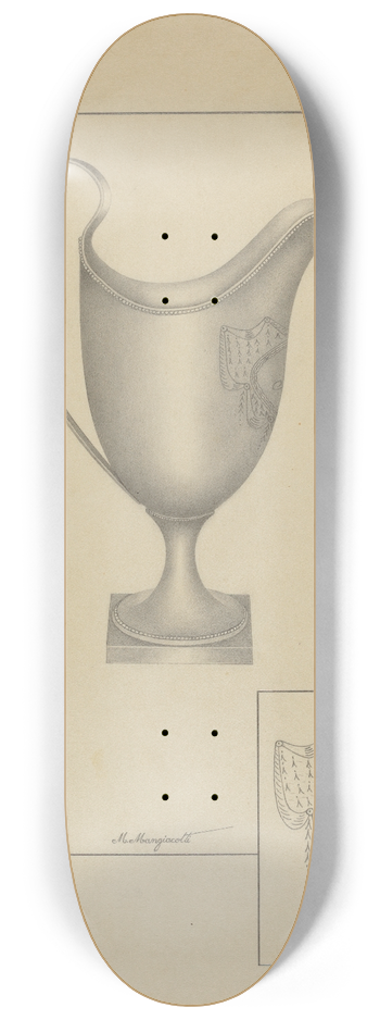 Matthew Mangiacotti - Silver Creamer 8.25 inch art skate deck
