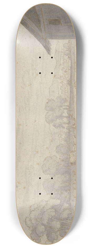 Matthus Merian the elder - Monatsbild August, oben links das Zeichen der Jungfrau 8.25 inch art skate deck