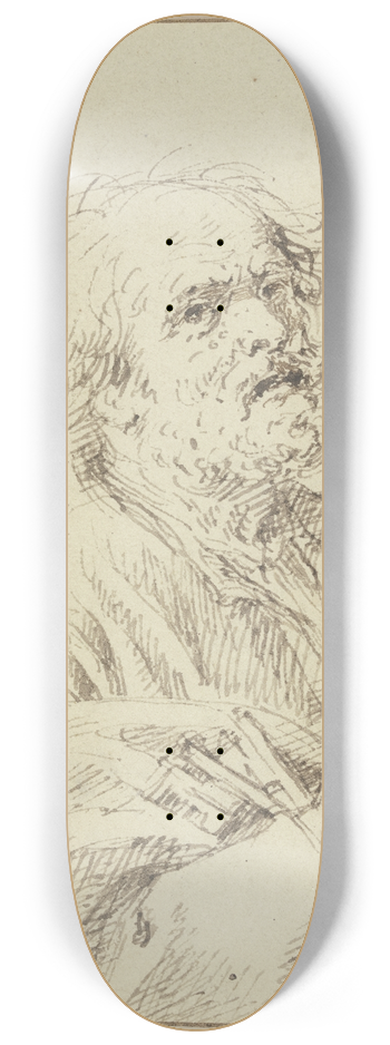 Matthys van den Bergh - Saint Peter praying 8.25 inch art skate deck