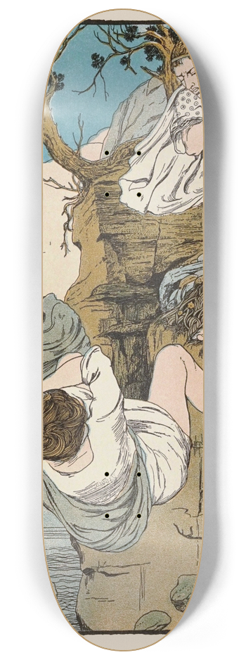 Maud Hunt Squire - Go feed the tortoise thyself 8.25 inch art skate deck