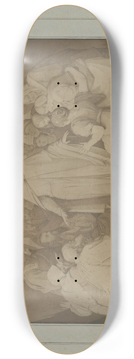 Johann Friedrich Overbeck - Resurrection of Lazarus 8.25 inch art skate deck