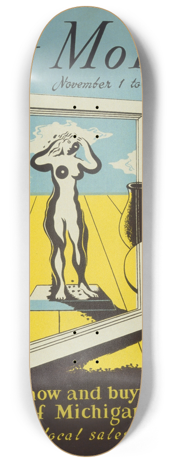 Maurice Merlin - Michigan art month 8.25 inch art skate deck