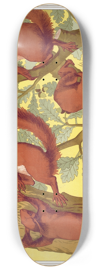 Maurice Pillard Verneuil - cureuils 8.25 inch art skate deck