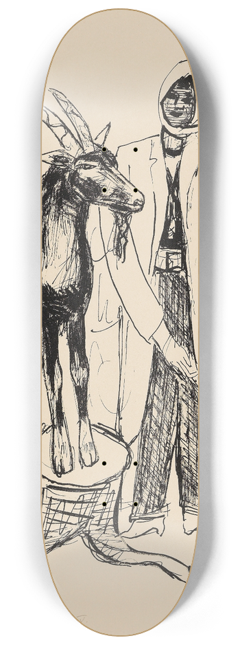 Max Beckmann - Der Bock 8.25 inch art skate deck