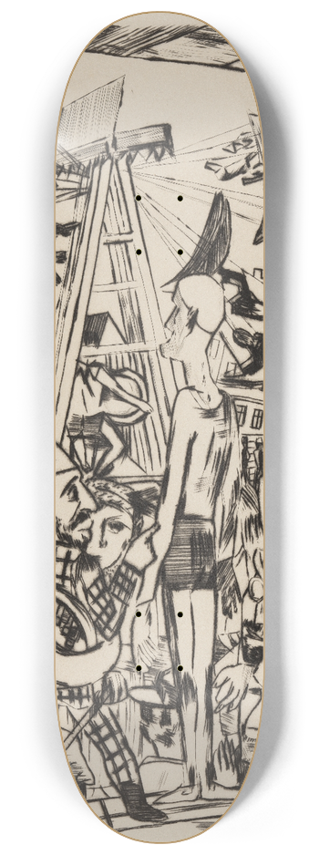 Max Beckmann - Der groe Mann 8.25 inch art skate deck