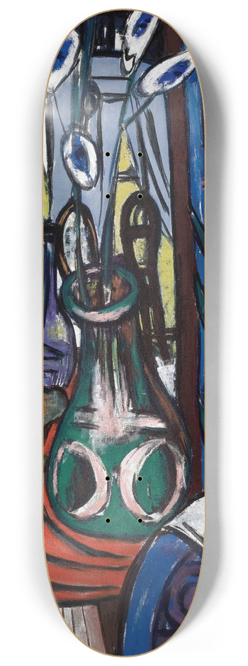 Max Beckmann - Large Still Life Interior (Blue) 8.25 inch art skate deck