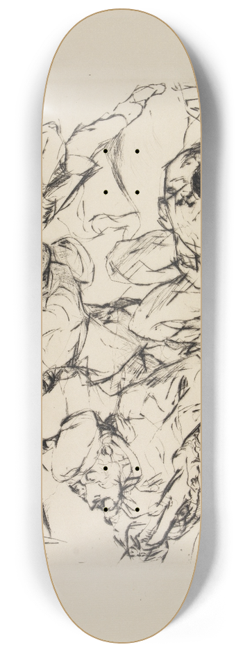 Max Beckmann - Sturmangriff 8.25 inch art skate deck