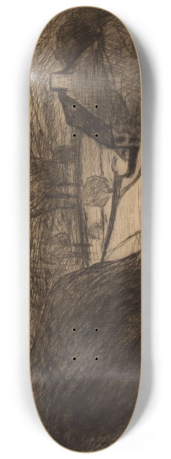 Maxime Maufra - La route aprs lorage 8.25 inch art skate deck
