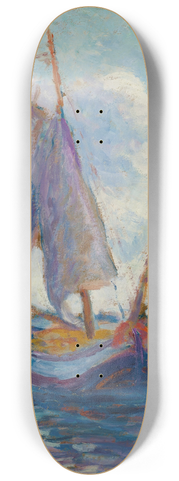 Maximilien Luce - Bateaux hollandais 8.25 inch art skate deck