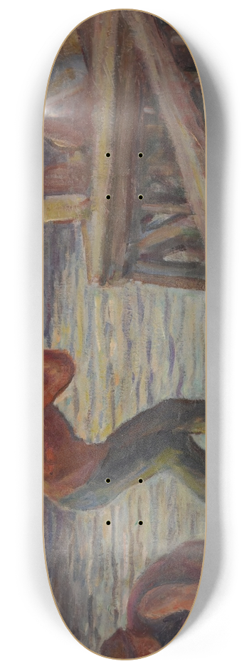 Maximilien Luce - Le Dchargement de la pniche 8.25 inch art skate deck