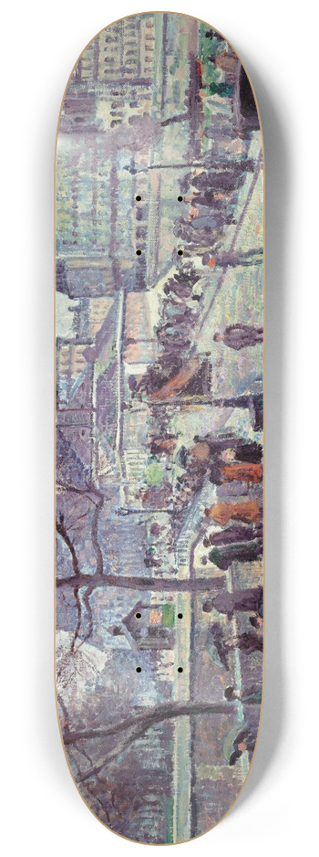 Maximilien Luce - Paris, le Pont de lArchevch 8.25 inch art skate deck