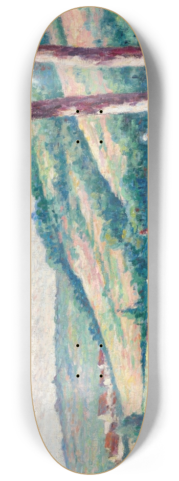 Maximilien Luce - Paysage aux bergres et vachers 8.25 inch art skate deck
