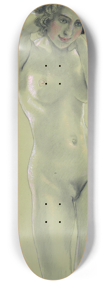 Max Klinger - Female Nude 8.25 inch art skate deck