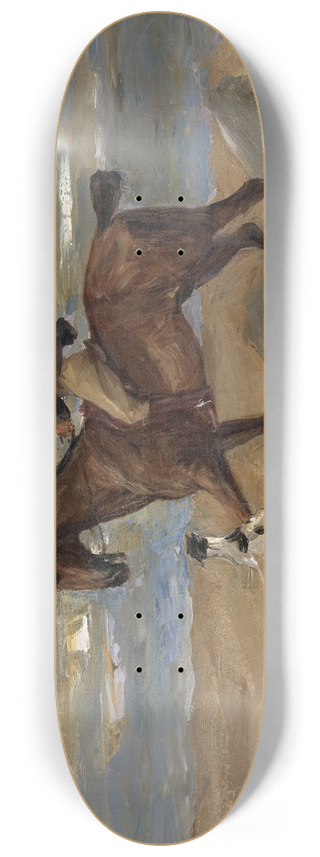 Max Liebermann - Rider on the Beach 8.25 inch art skate deck
