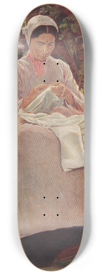 Max Liebermann - Seamstress 8.25 inch art skate deck