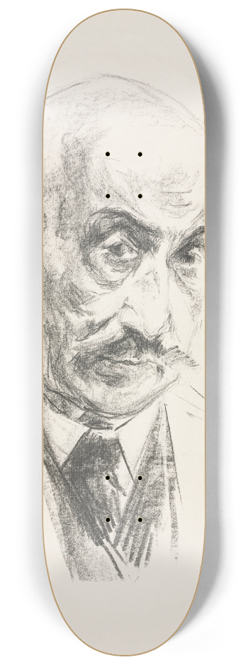 Max Liebermann - Self-Portrait 8.25 inch art skate deck