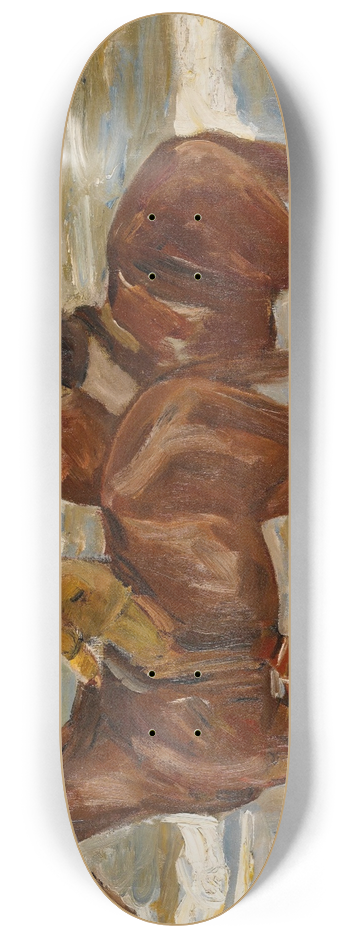 Max Liebermann - Two Riders On The Beach 8.25 inch art skate deck