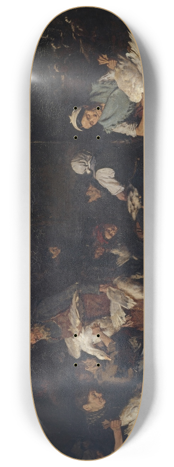 Max Liebermann - Women Plucking Geese 8.25 inch art skate deck