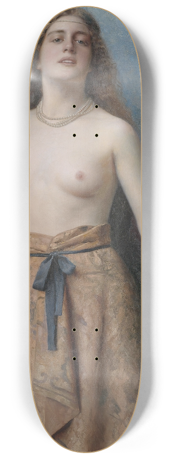 Max Nonnenbruch - Young bacchante with thrysos staff 8.25 inch art skate deck