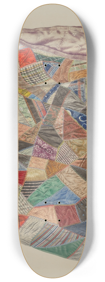 Max Unger - Patchwork Quilt 8.25 inch art skate deck